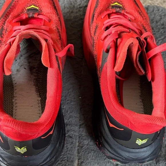 Hoka One One Speedgoat 5 Men's Running Shoes - Fiesta/Thyme -US 8D - Picture 11 of 11